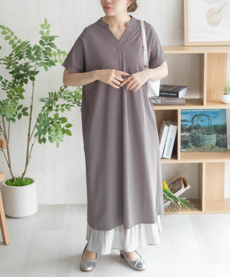 nAvy SARARI スキッパーロングワンピース レディース商品画像-3