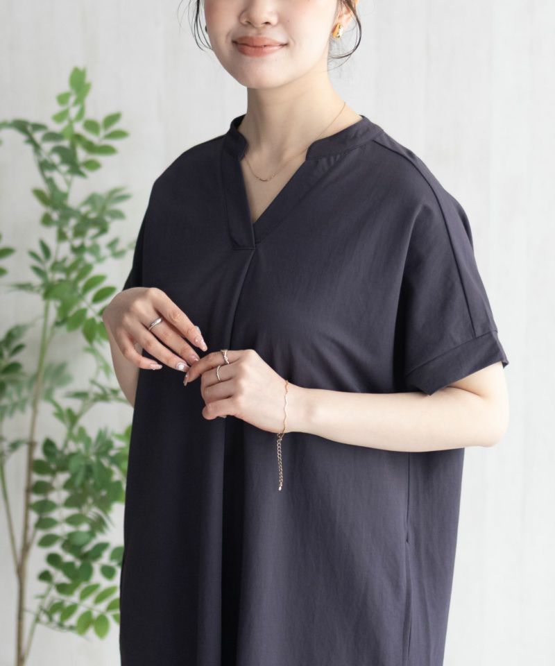 nAvy SARARI スキッパーロングワンピース レディース商品画像-5