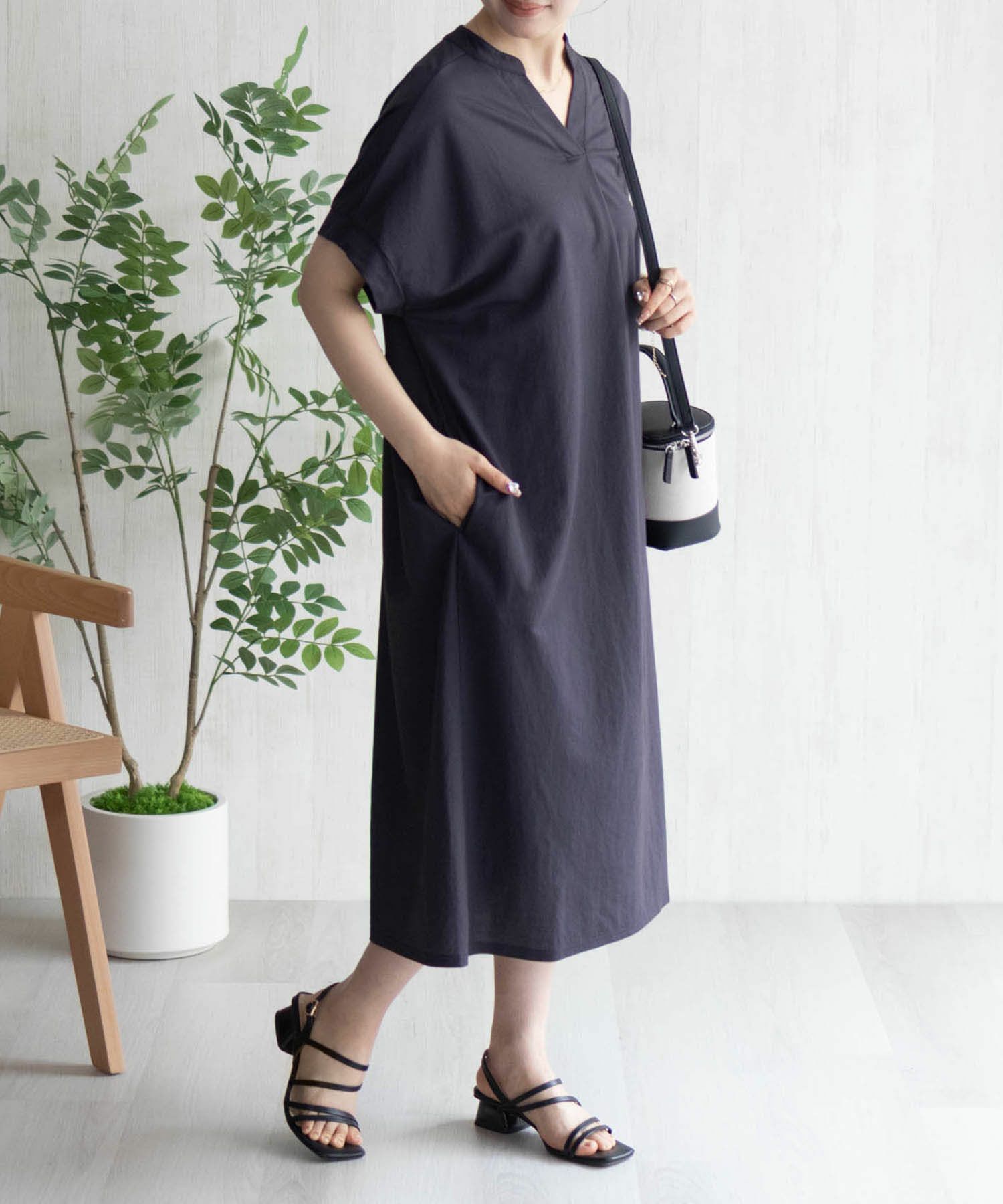 nAvy SARARI スキッパーロングワンピース レディース商品画像-9