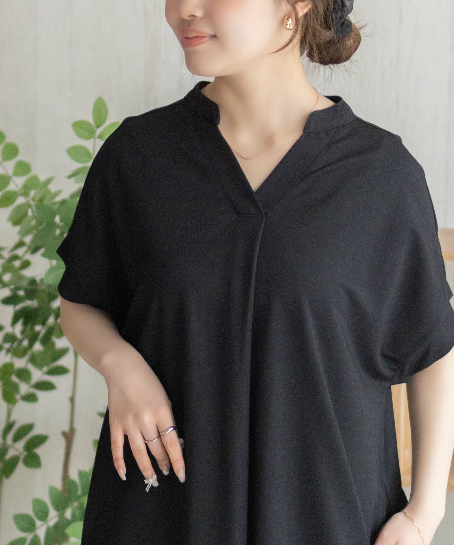 nAvy SARARI スキッパーロングワンピース レディース商品サムネイル-12