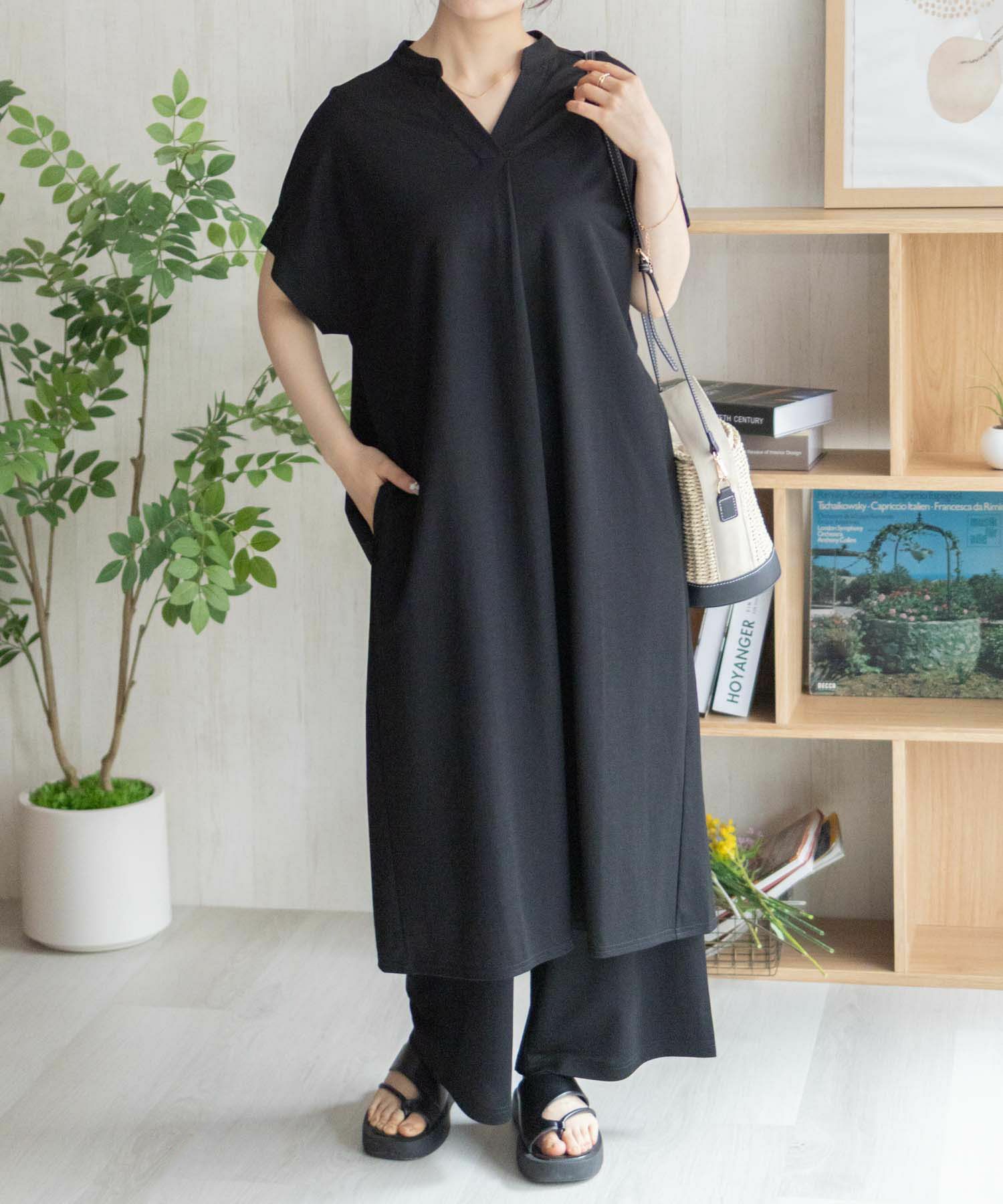 nAvy SARARI スキッパーロングワンピース レディース商品画像-15