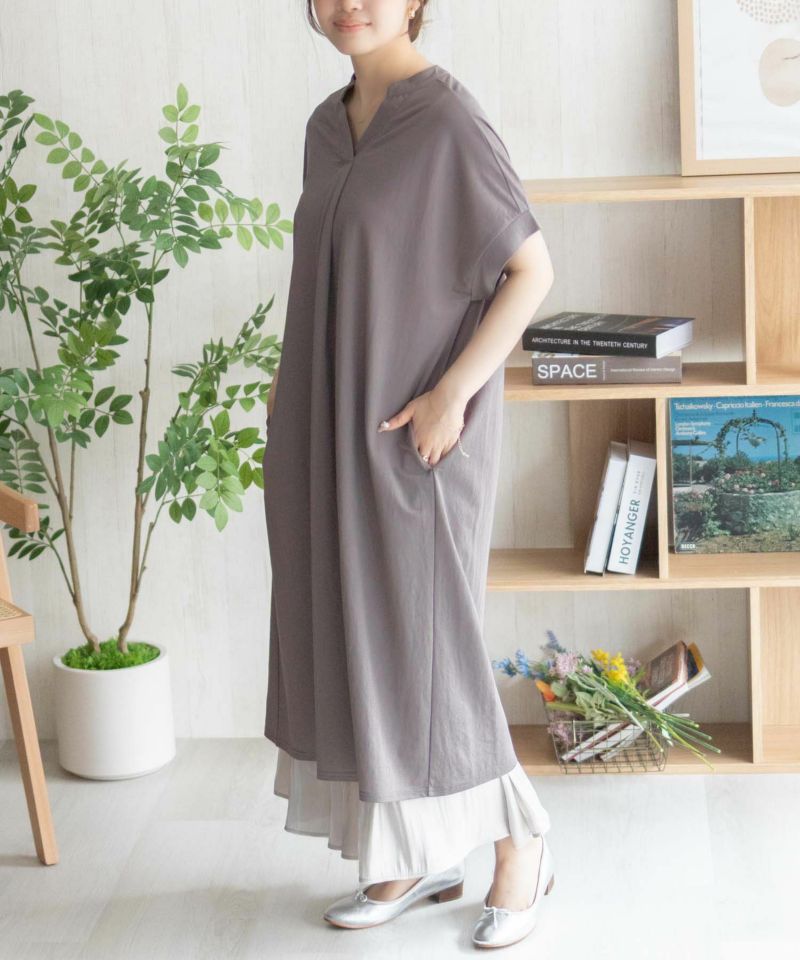 nAvy SARARI スキッパーロングワンピース レディース商品画像-20