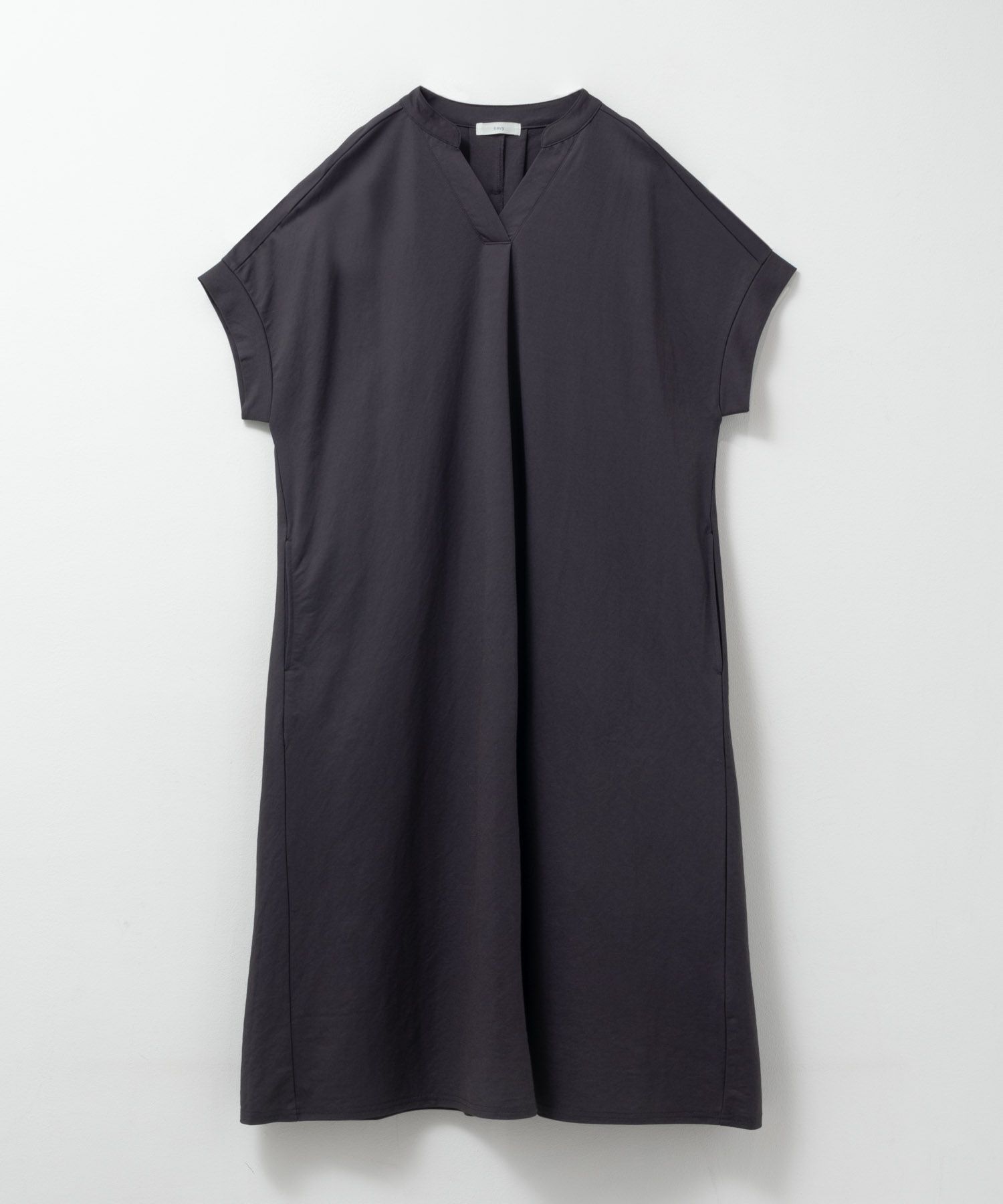nAvy SARARI スキッパーロングワンピース レディース