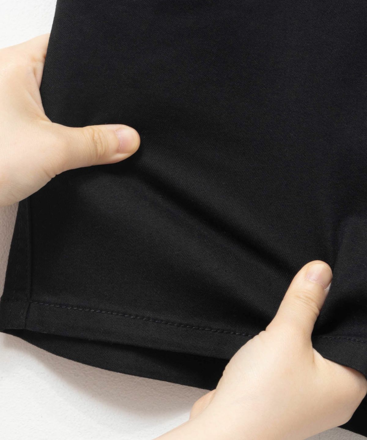 NAVY のびるモン ツイルハイウエストショートパンツ キッズ