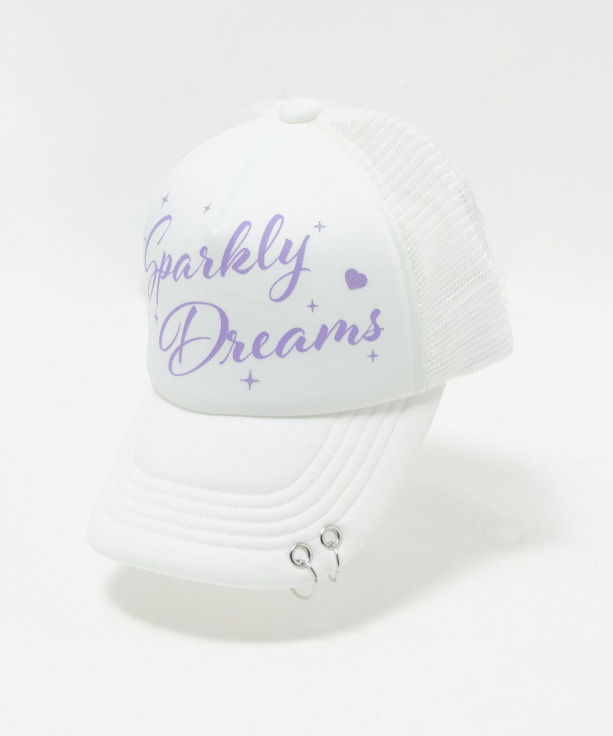 [期間限定価格]RICH MIX チャーム付きラメプリントメッシュキャップ キッズ