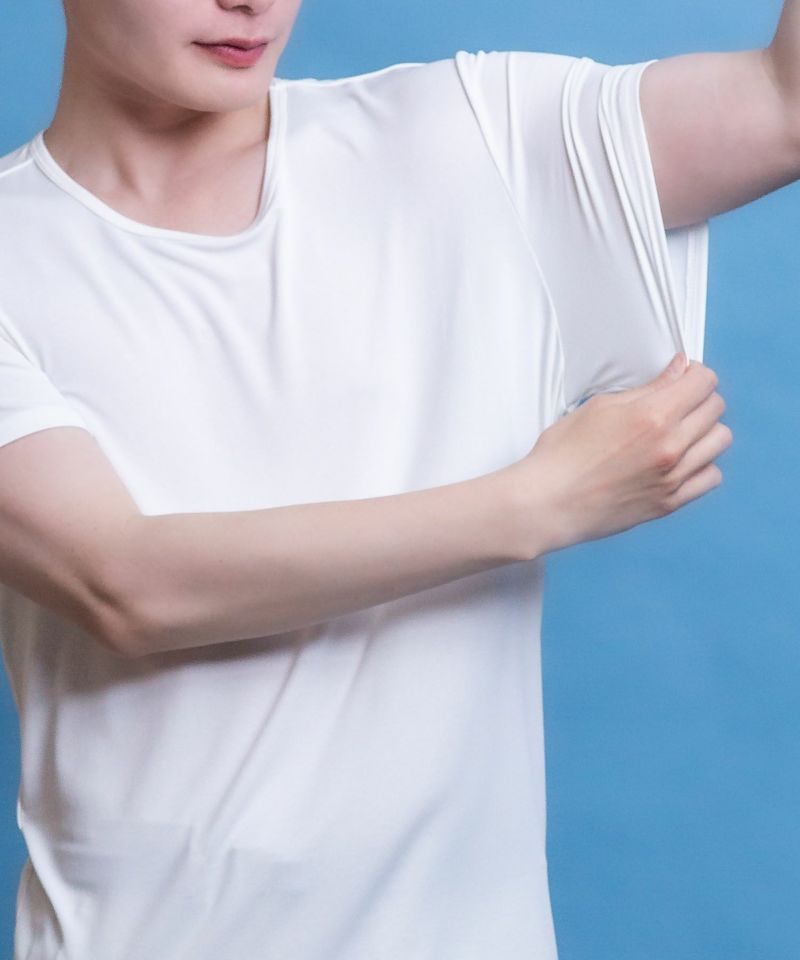 NAVY SARARI クルーネック半袖インナー メンズ メール便 対応商品商品画像-14