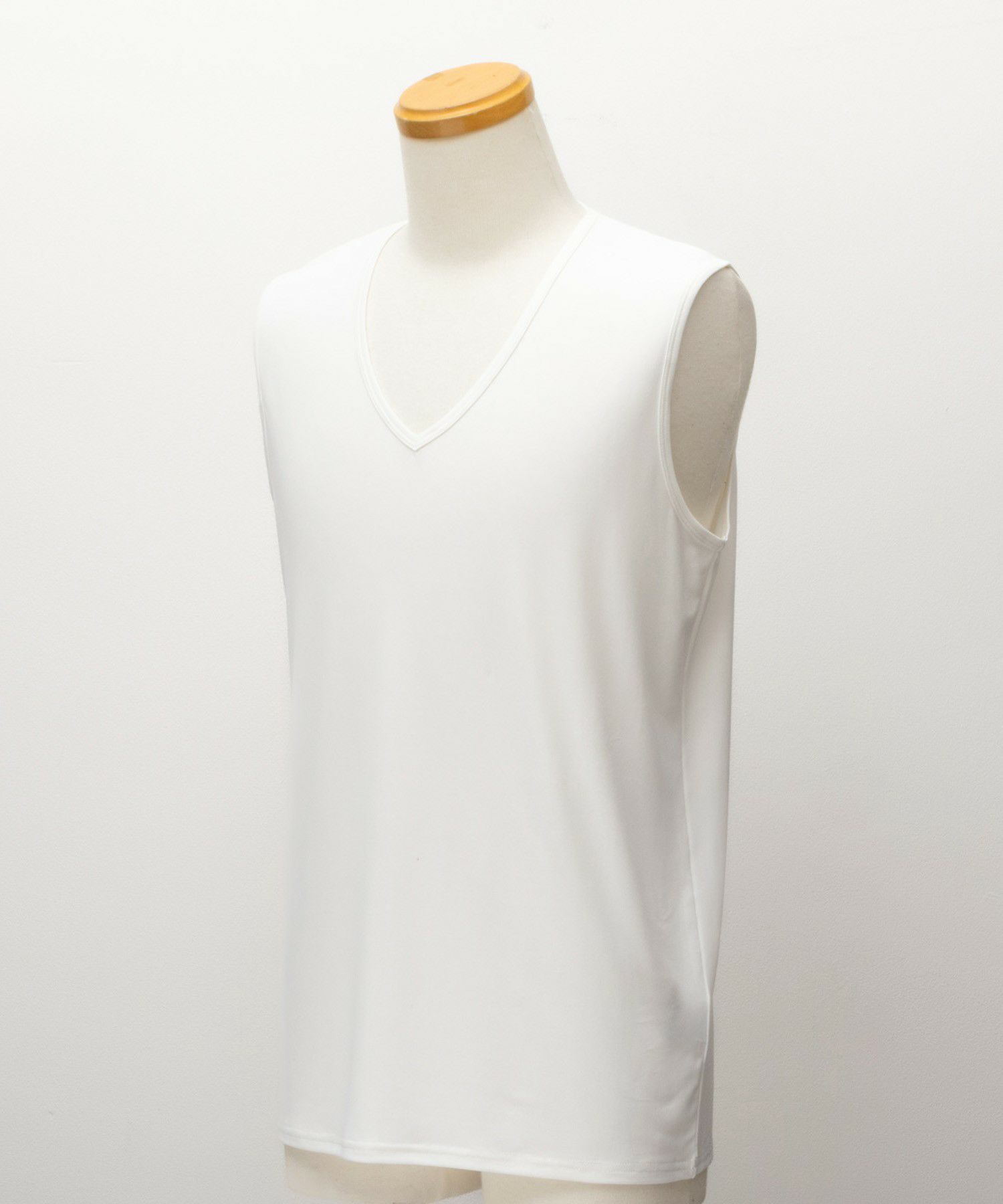 NAVY  SARARI Vネックノースリーブ メンズ メール便 対応商品商品画像-3