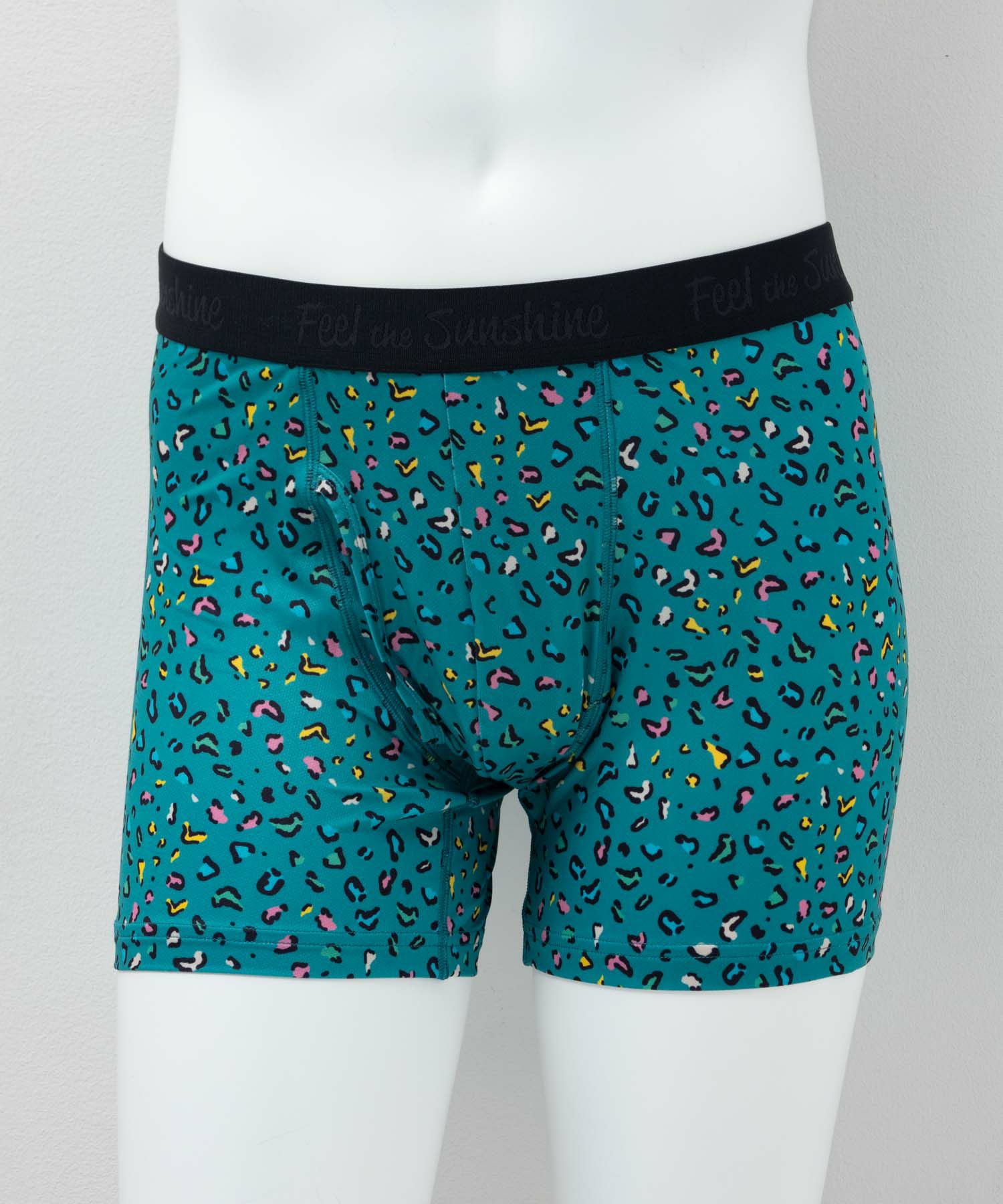 NAVY  メッシュボクサーパンツ ヒョウ柄 メンズ メール便 対応商品商品画像-1