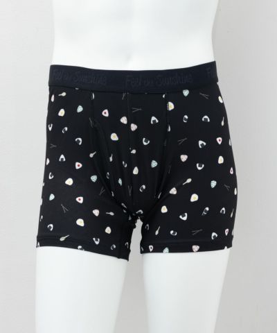 NAVY  メッシュボクサーパンツ オニギリ柄 メンズ ネコポス 対応商品