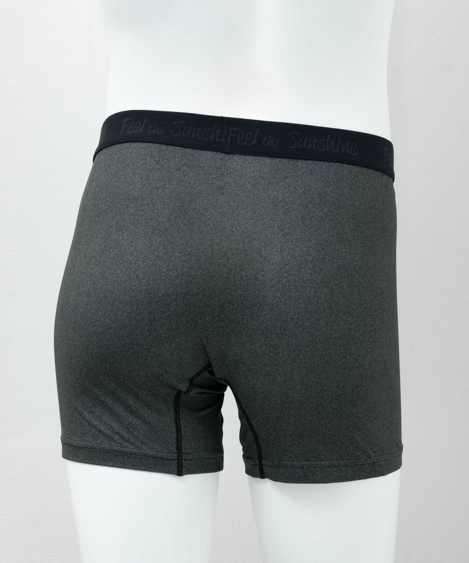 NAVY  メッシュボクサーパンツ デニム柄 メンズ メール便 対応商品商品画像-3