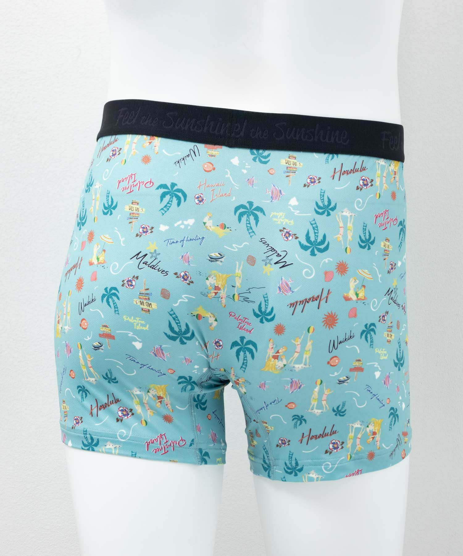 NAVY メッシュボクサーパンツ アロハ柄 メンズ ネコポス 対応商品
