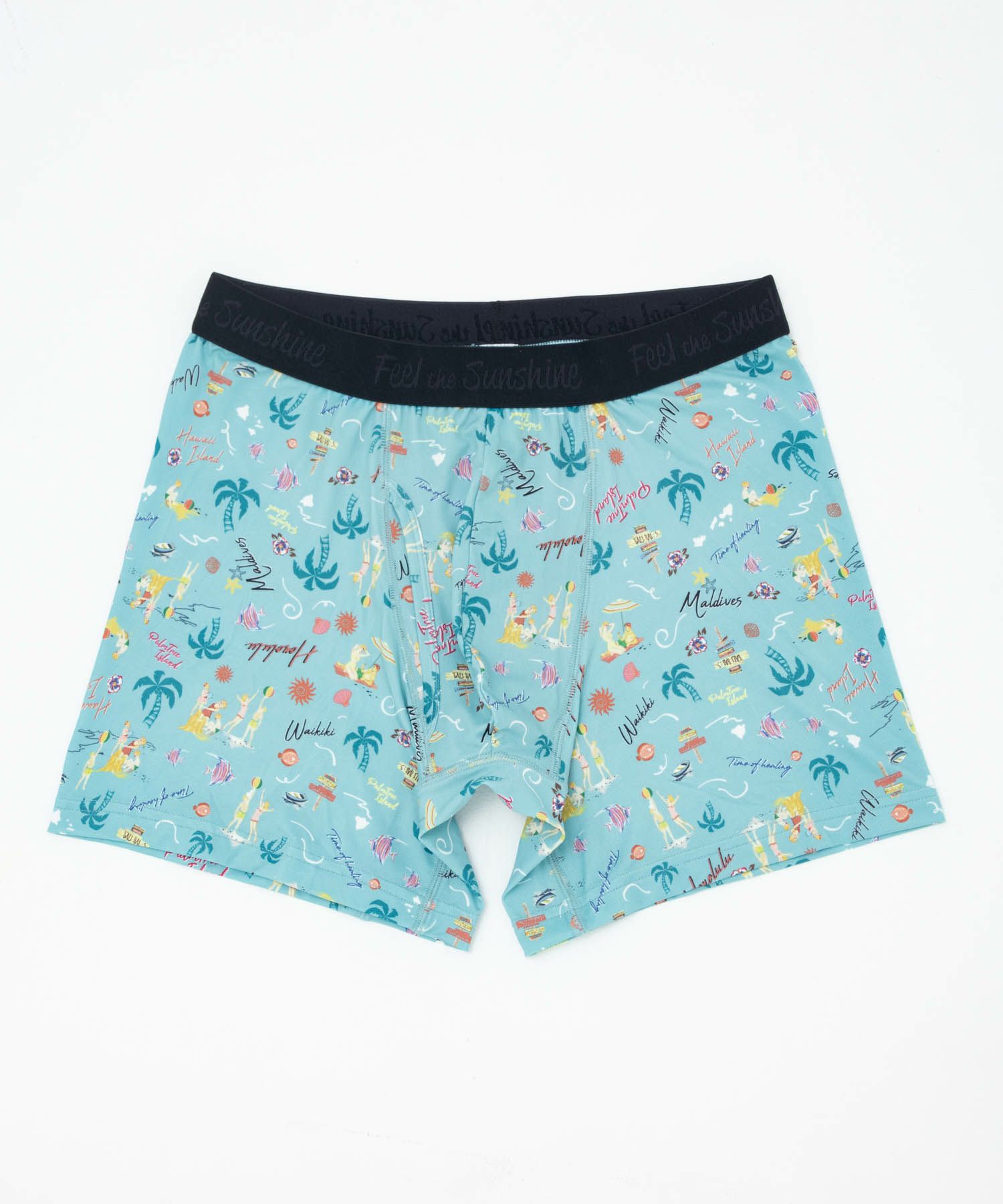 NAVY メッシュボクサーパンツ アロハ柄 メンズ ネコポス 対応商品