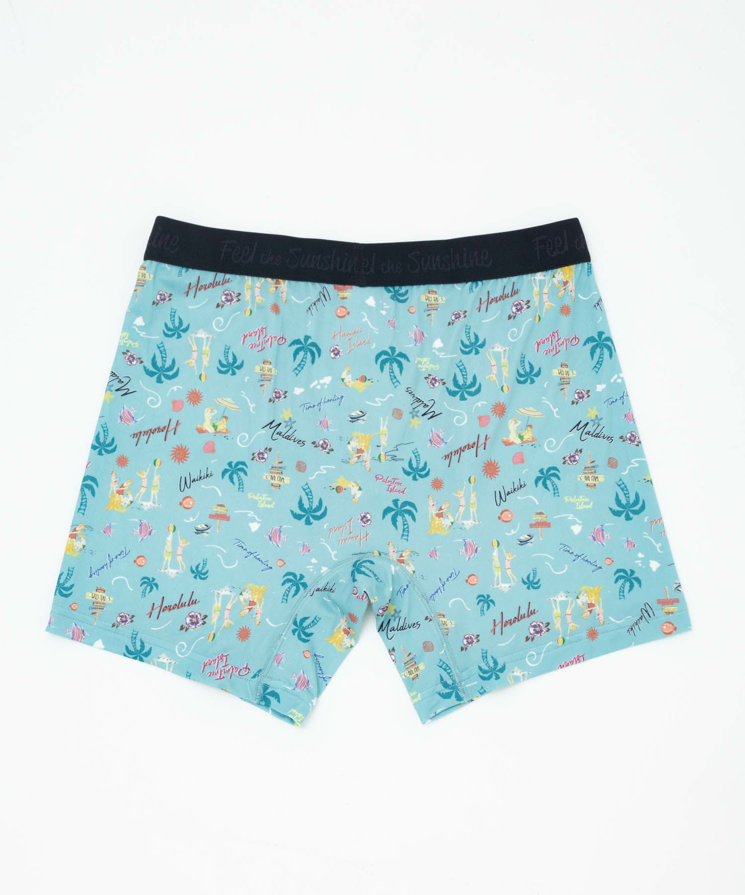 NAVY  メッシュボクサーパンツ アロハ柄 メンズ メール便 対応商品商品画像-5