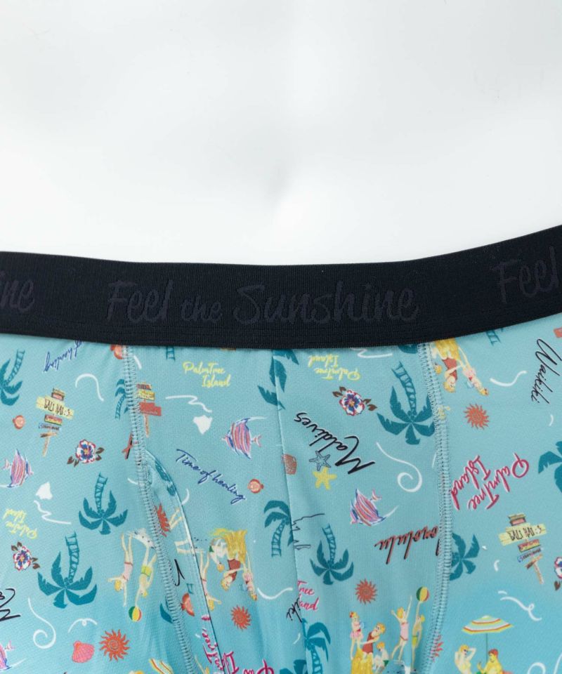 NAVY  メッシュボクサーパンツ アロハ柄 メンズ メール便 対応商品商品画像-6