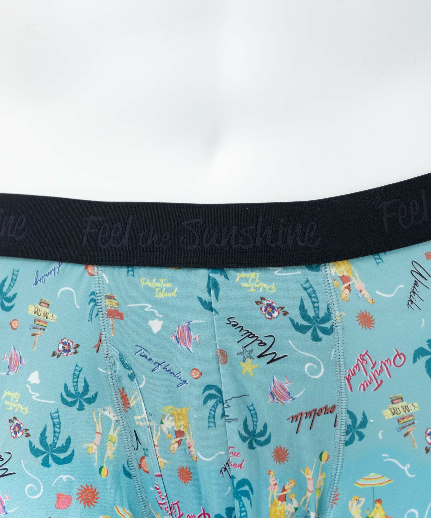 NAVY メッシュボクサーパンツ アロハ柄 メンズ ネコポス 対応商品