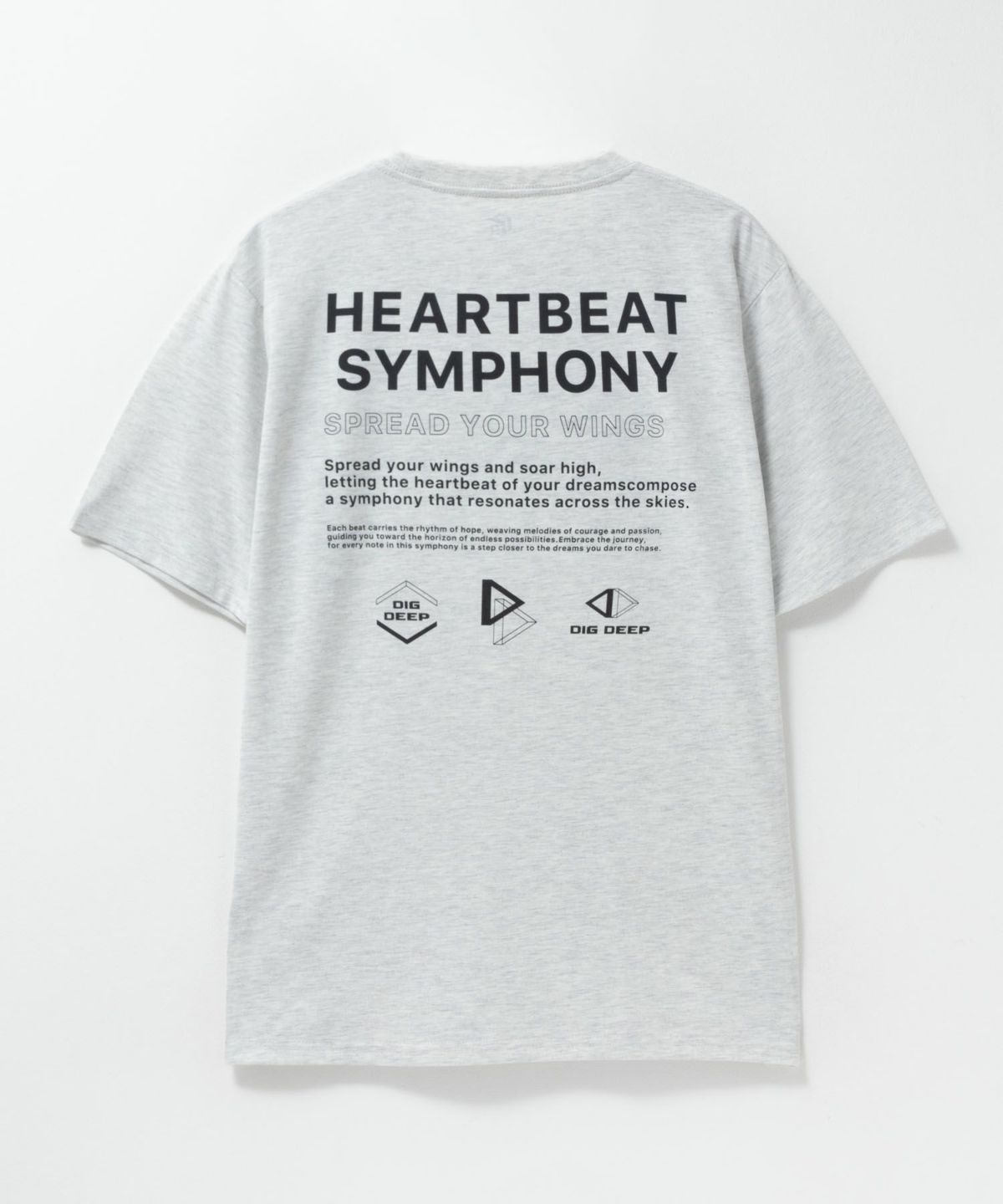 T-GRAPHICS メッセージデザインプリント半袖Tシャツ メンズ ネコポス 対応商品