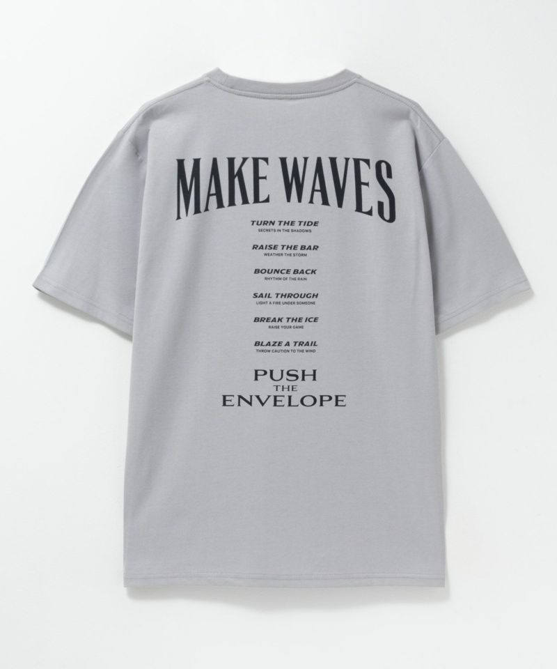 T-GRAPHICS メッセージデザインプリント半袖Tシャツ メンズ