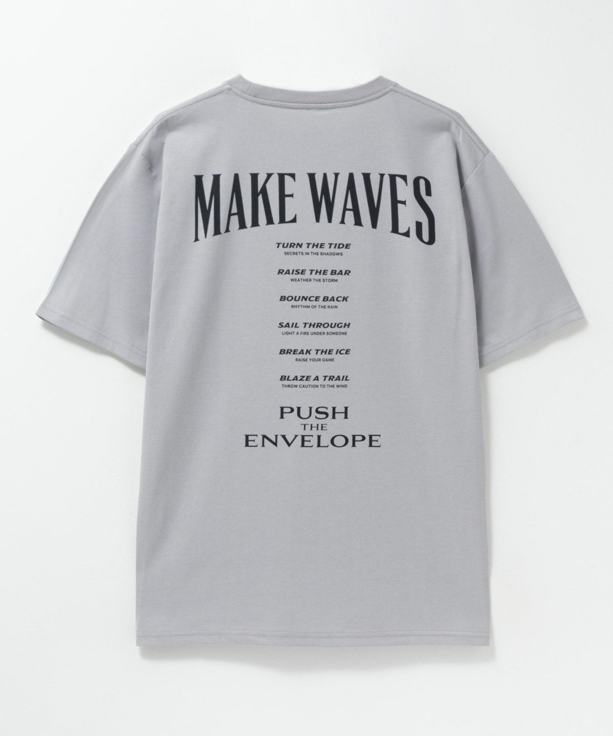 T-GRAPHICS メッセージデザインプリント半袖Tシャツ メンズ ネコポス 対応商品