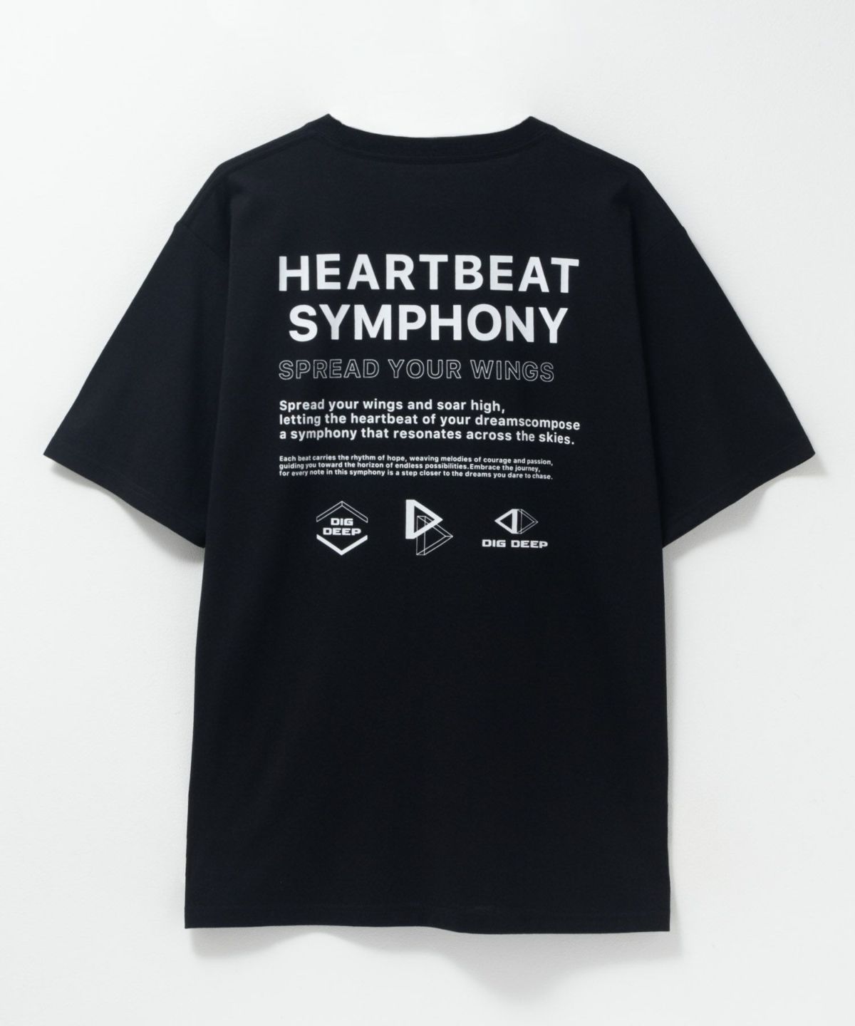 T-GRAPHICS メッセージデザインプリント半袖Tシャツ メンズ ネコポス 対応商品