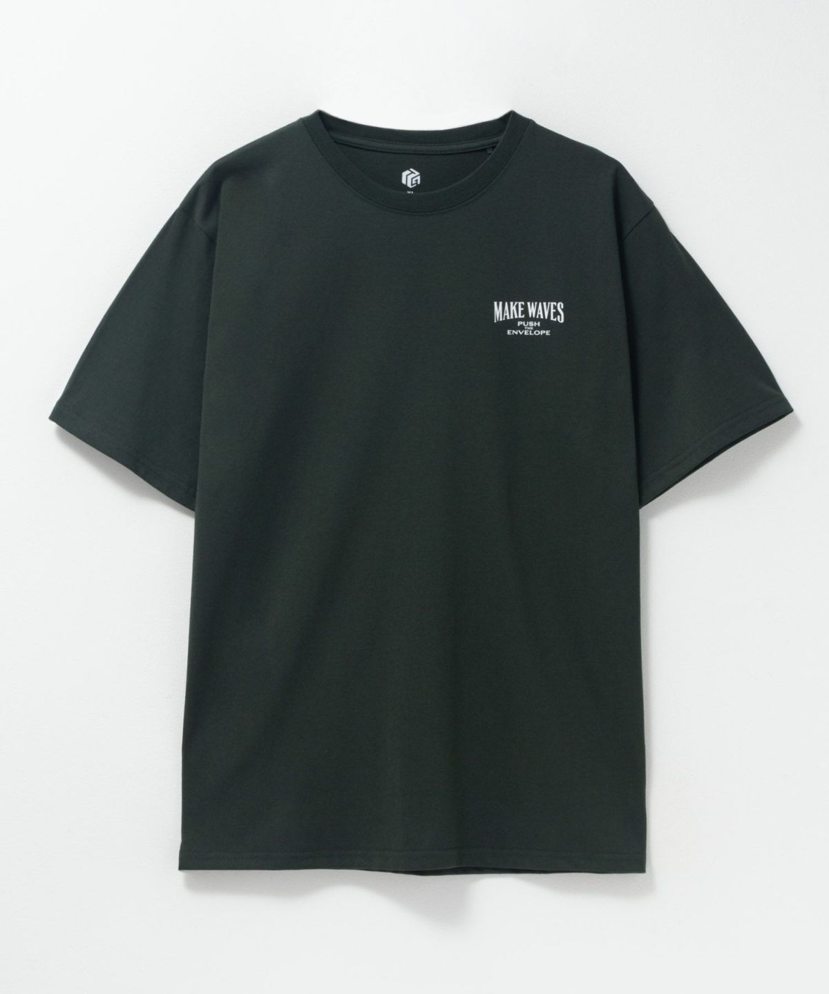 T-GRAPHICS メッセージデザインプリント半袖Tシャツ メンズ ネコポス 対応商品