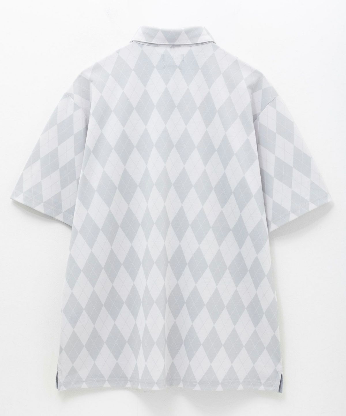 NAVY アーガイル柄カットポロシャツ メンズ