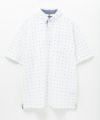 NAVY 小紋柄カットポロシャツ メンズ