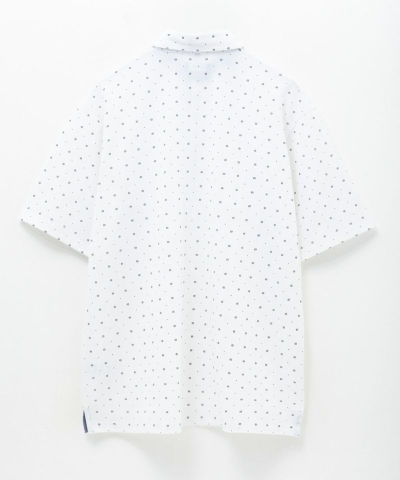 NAVY  小紋柄カットポロシャツ メンズ商品画像-18