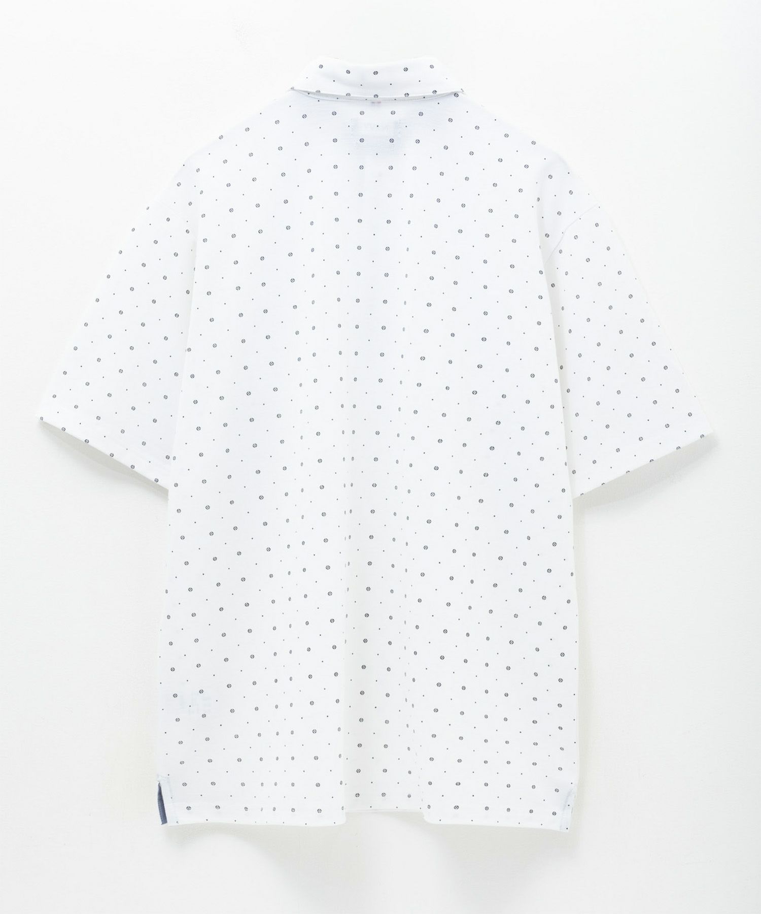 NAVY 小紋柄カットポロシャツ メンズ