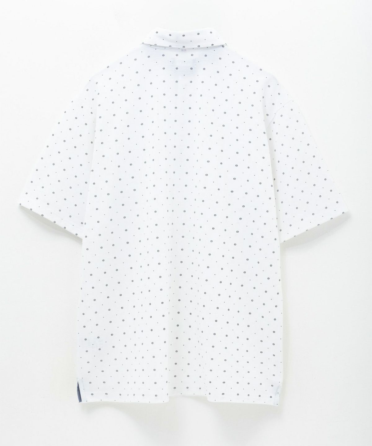 NAVY 小紋柄カットポロシャツ メンズ