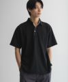 NAVY  SARARI リップルスキッパーポロシャツ メンズ商品サムネイル-11