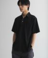 NAVY  SARARI リップルスキッパーポロシャツ メンズ商品サムネイル-12