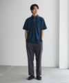 NAVY  SARARI リップルスキッパーポロシャツ メンズ商品サムネイル-17