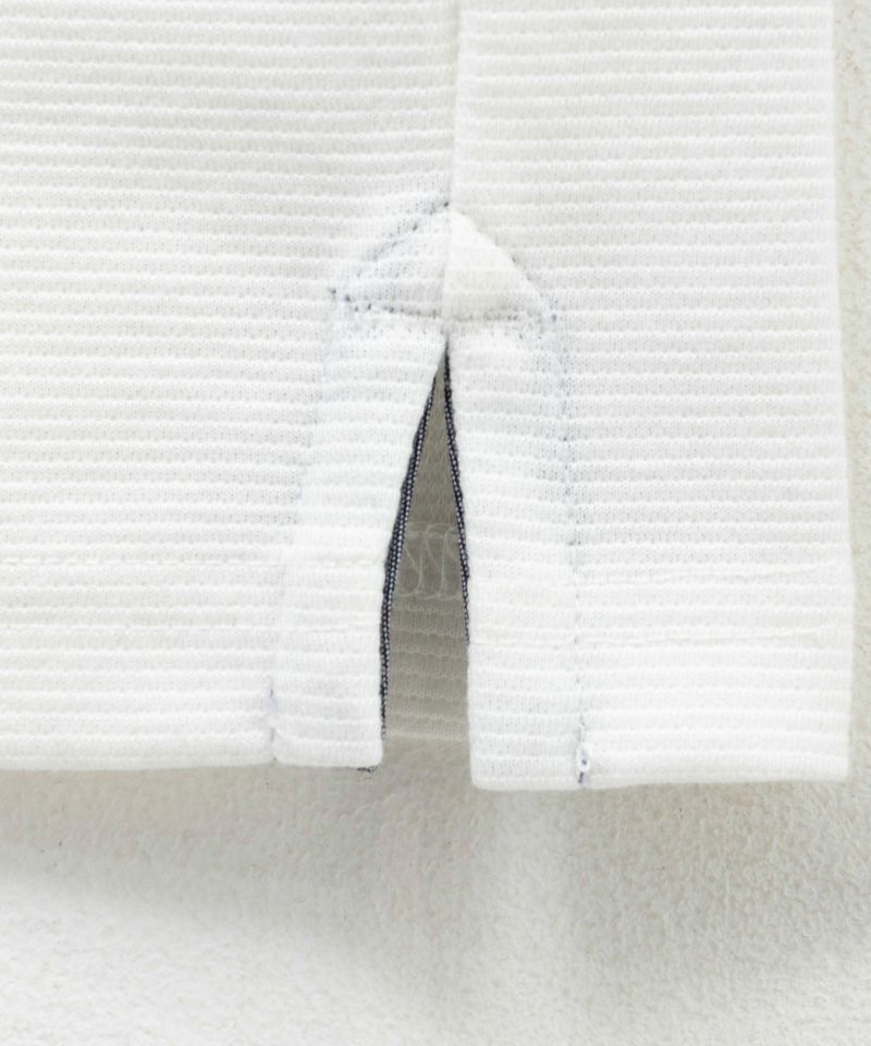 NAVY  SARARI リップルスキッパーポロシャツ メンズ商品画像-19