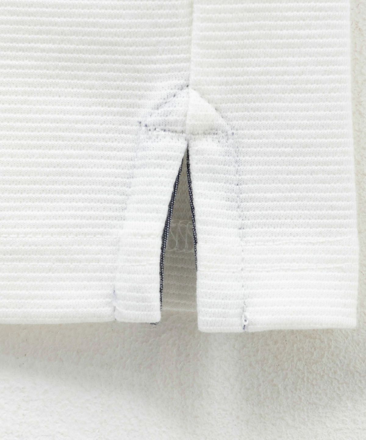 NAVY リップルスキッパーポロシャツ メンズ