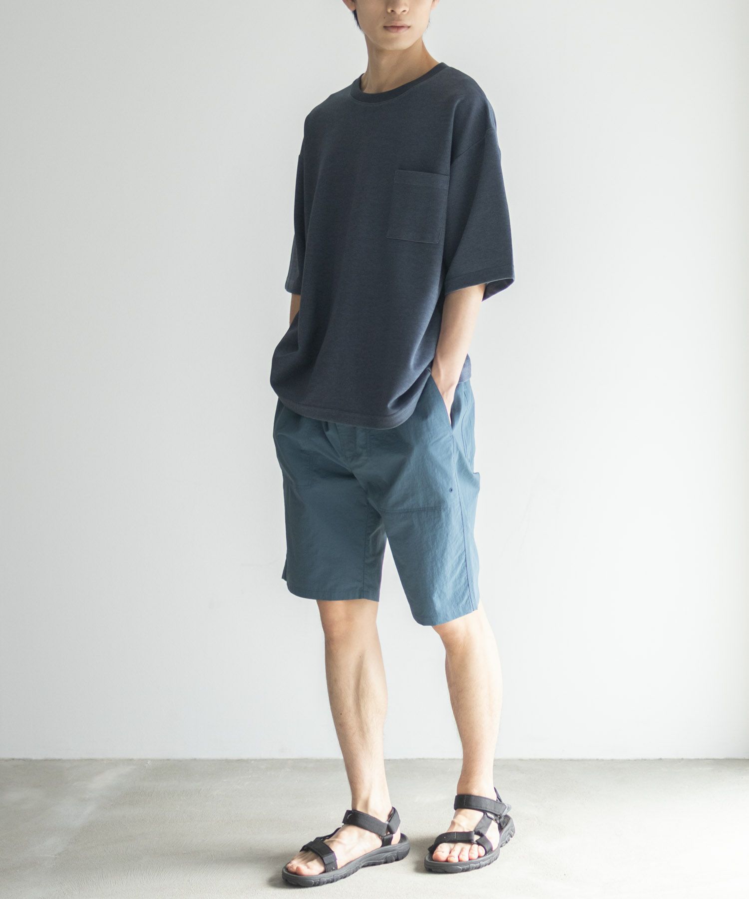 NAVY アクティブショートパンツ メンズ