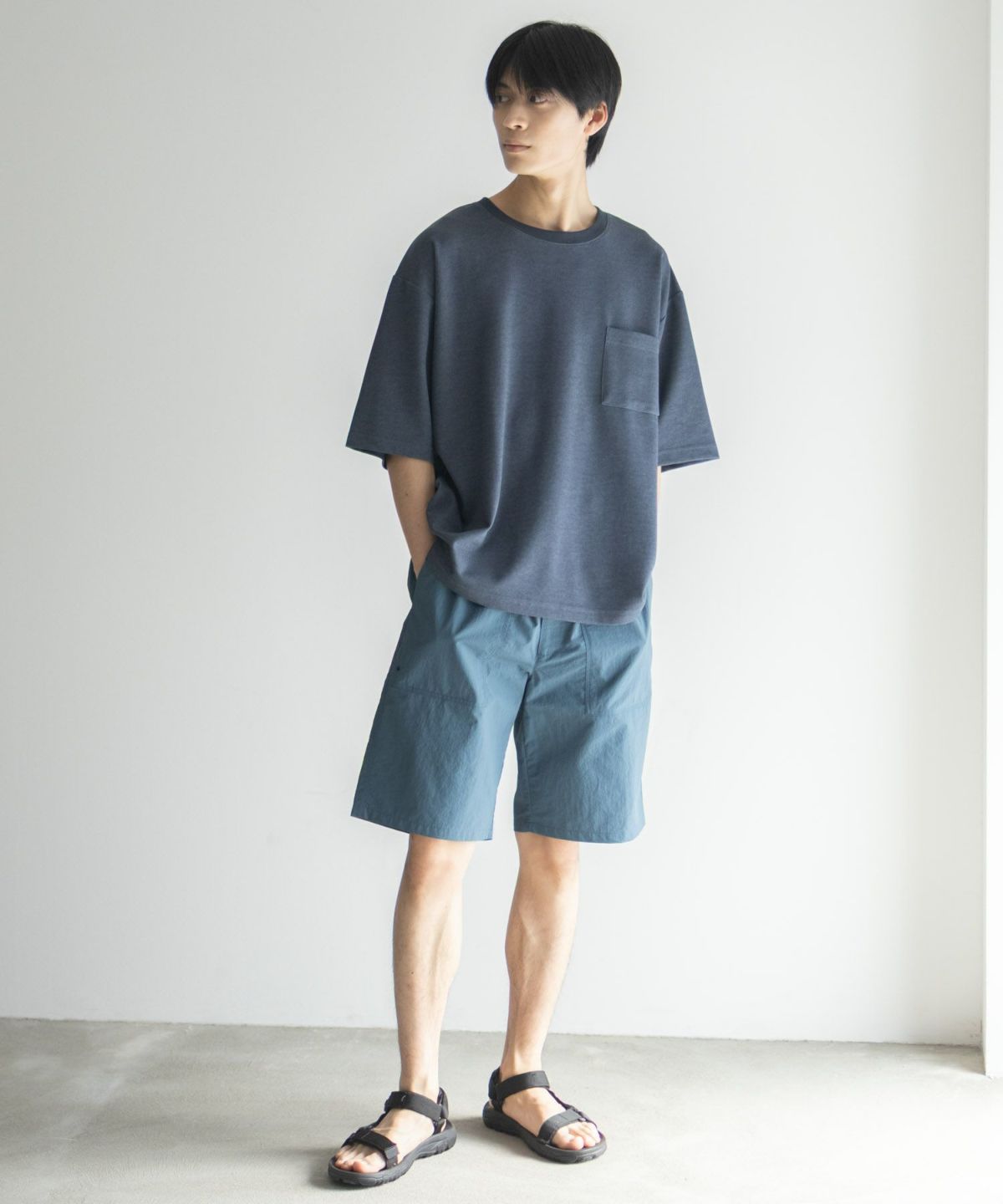 NAVY アクティブショートパンツ メンズ