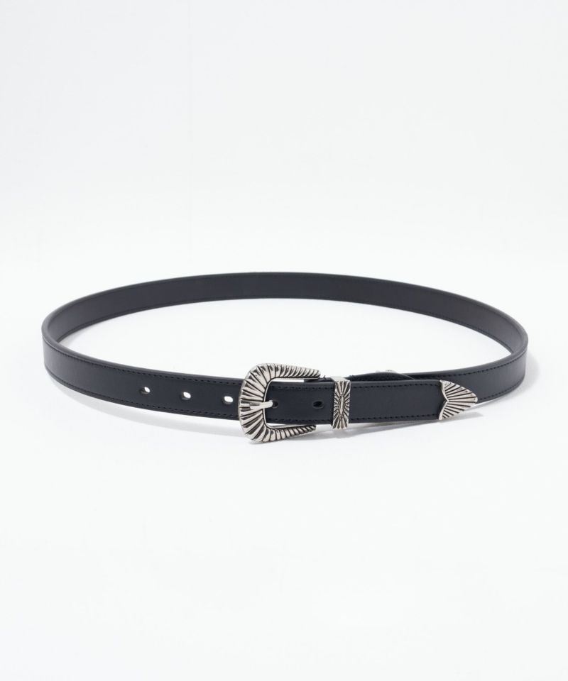 25mmウエスタン3点尾錠バックルベルト メンズ商品画像-2