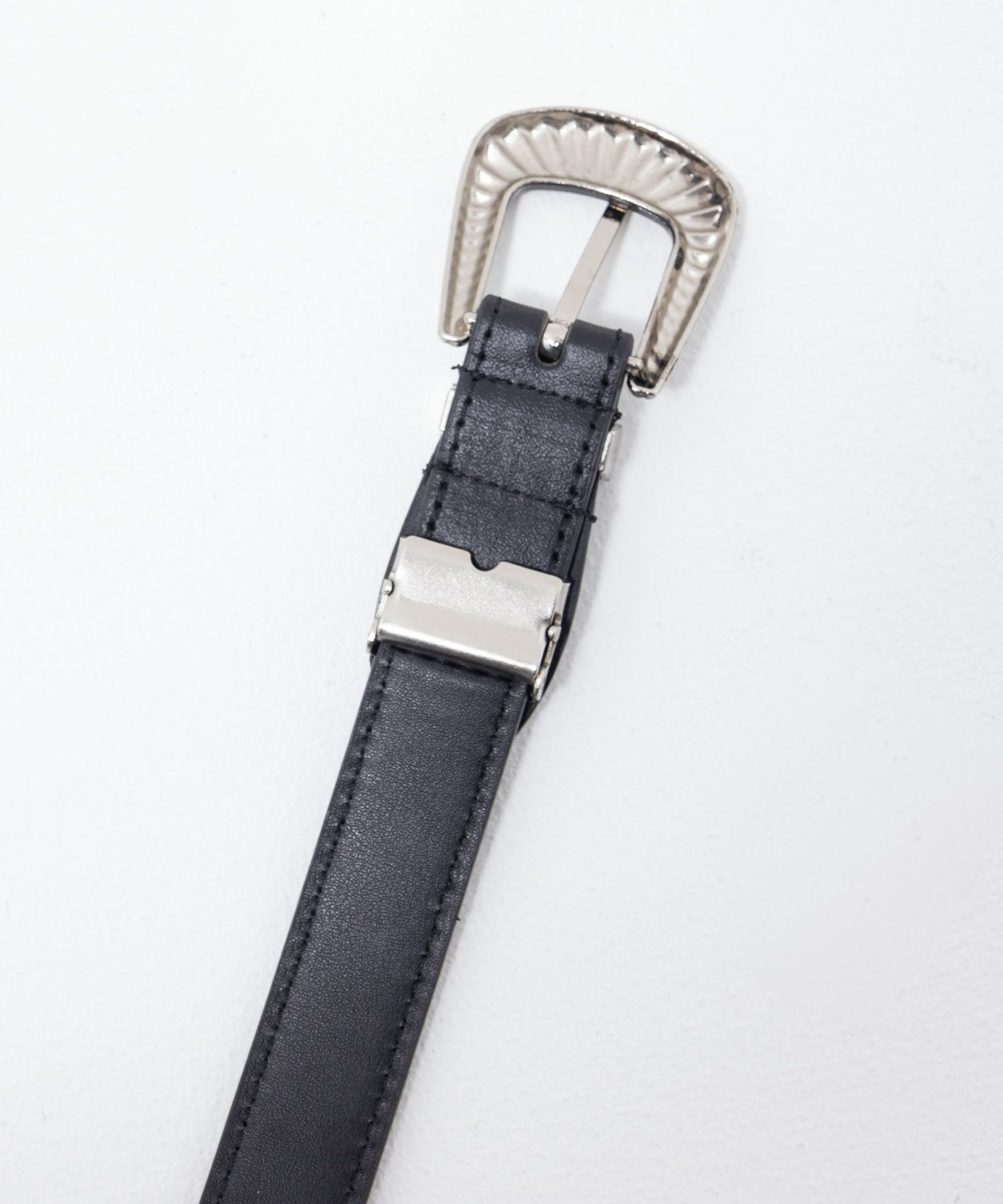 25mmウエスタン3点尾錠バックルベルト メンズ商品サムネイル-6