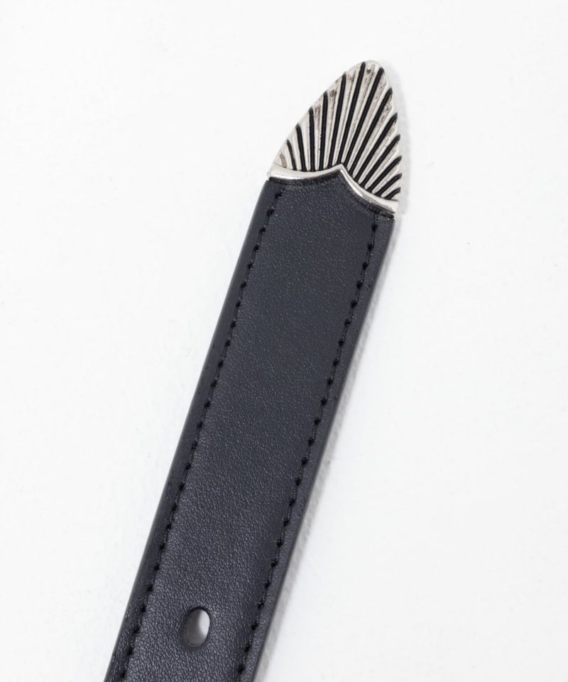 25mmウエスタン3点尾錠バックルベルト メンズ商品画像-7