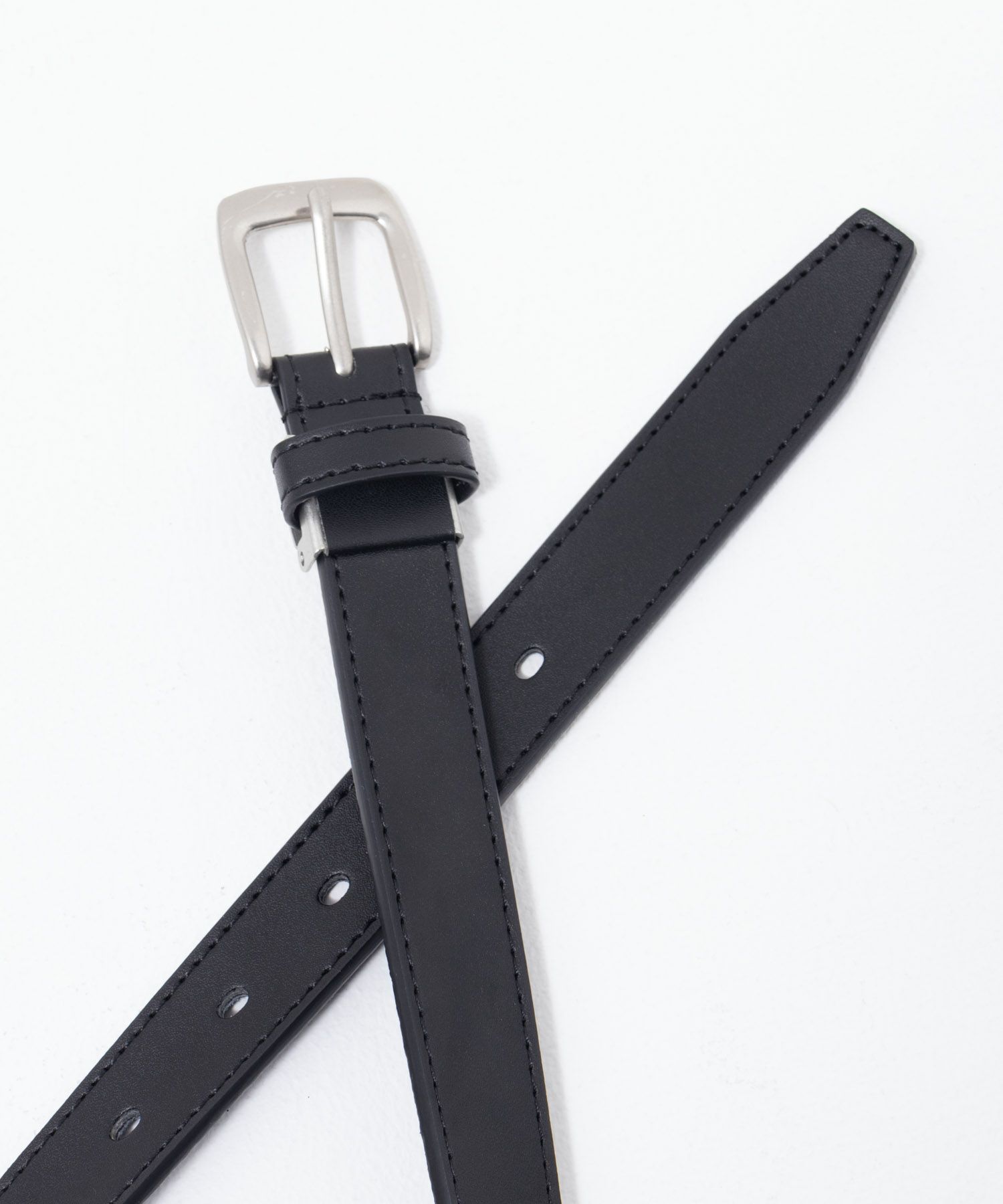 25mmエシカルレザー無地ベルト メンズ商品画像-5