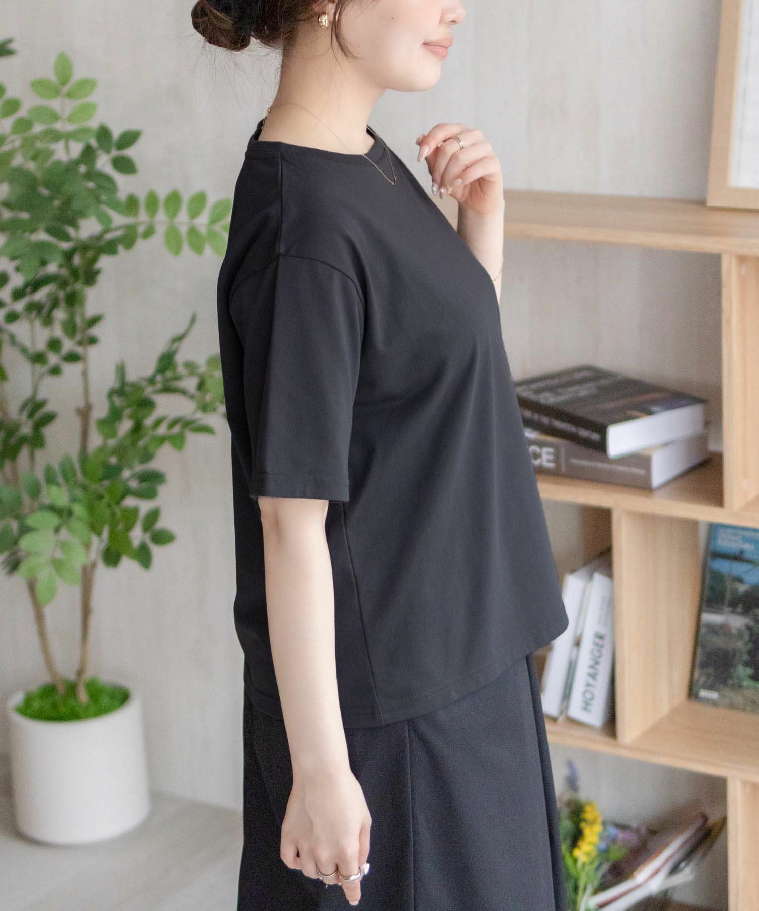 nAvy  ネコ刺繍Tシャツ レディース メール便 対応商品商品サムネイル-8