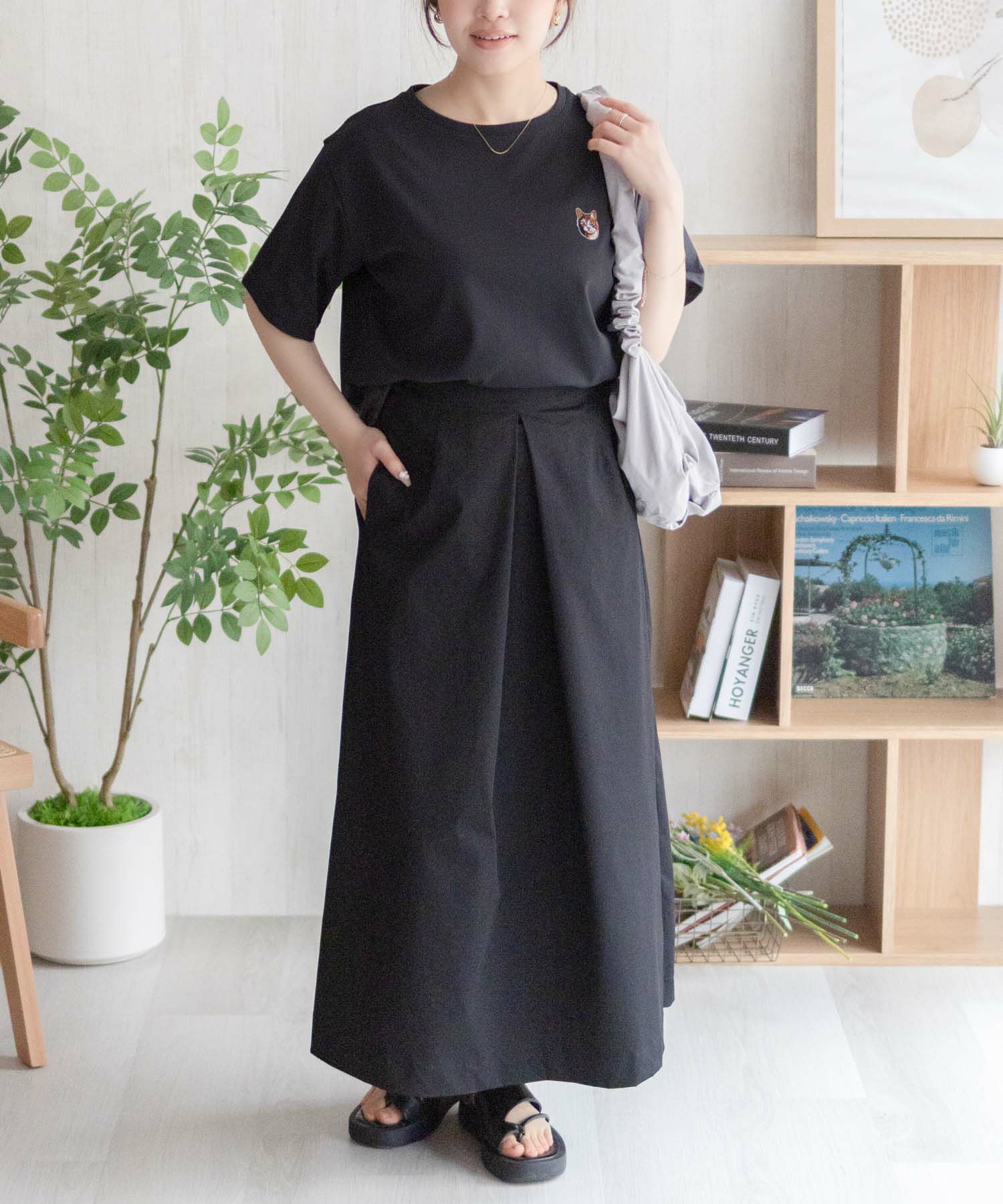 nAvy  ネコ刺繍Tシャツ レディース メール便 対応商品商品サムネイル-10