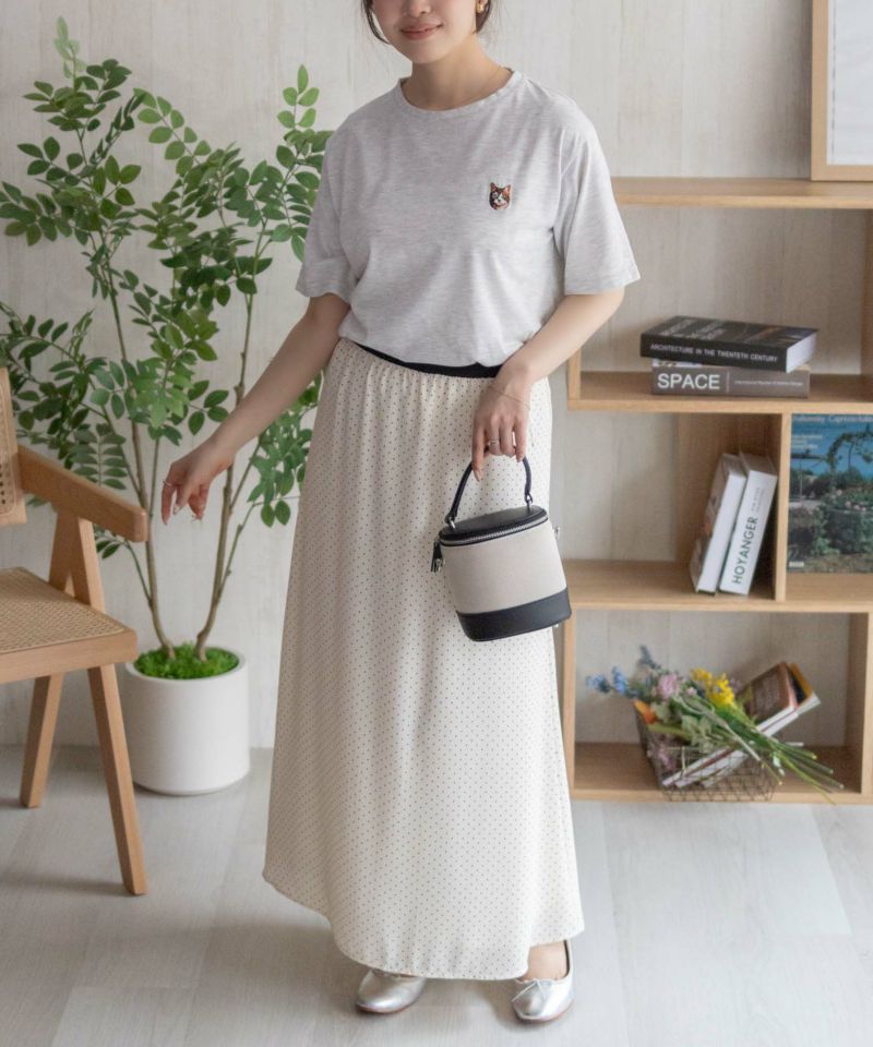 nAvy  ネコ刺繍Tシャツ レディース メール便 対応商品商品画像-15