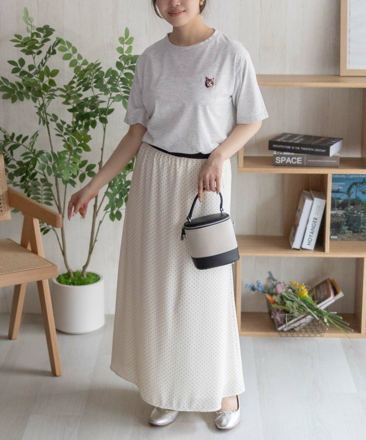 nAvy  ネコ刺繍Tシャツ レディース メール便 対応商品商品サムネイル-15
