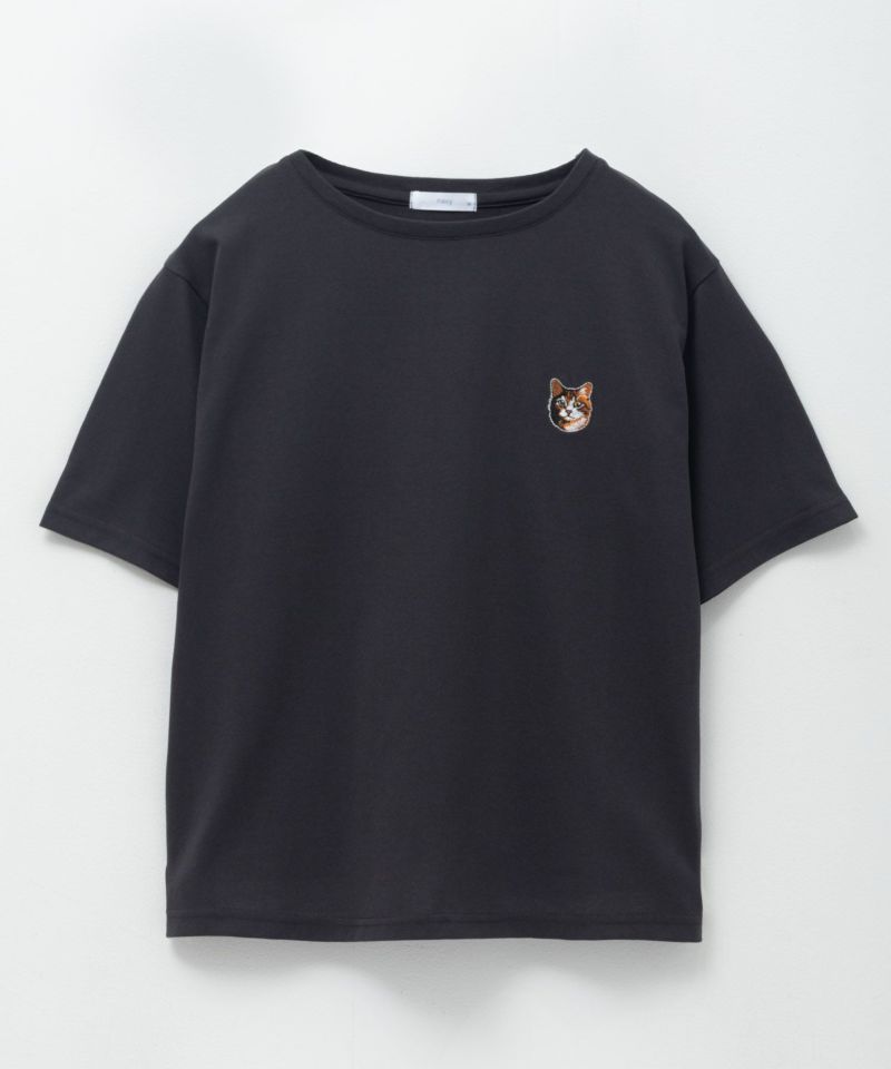 nAvy  ネコ刺繍Tシャツ レディース メール便 対応商品商品画像-21