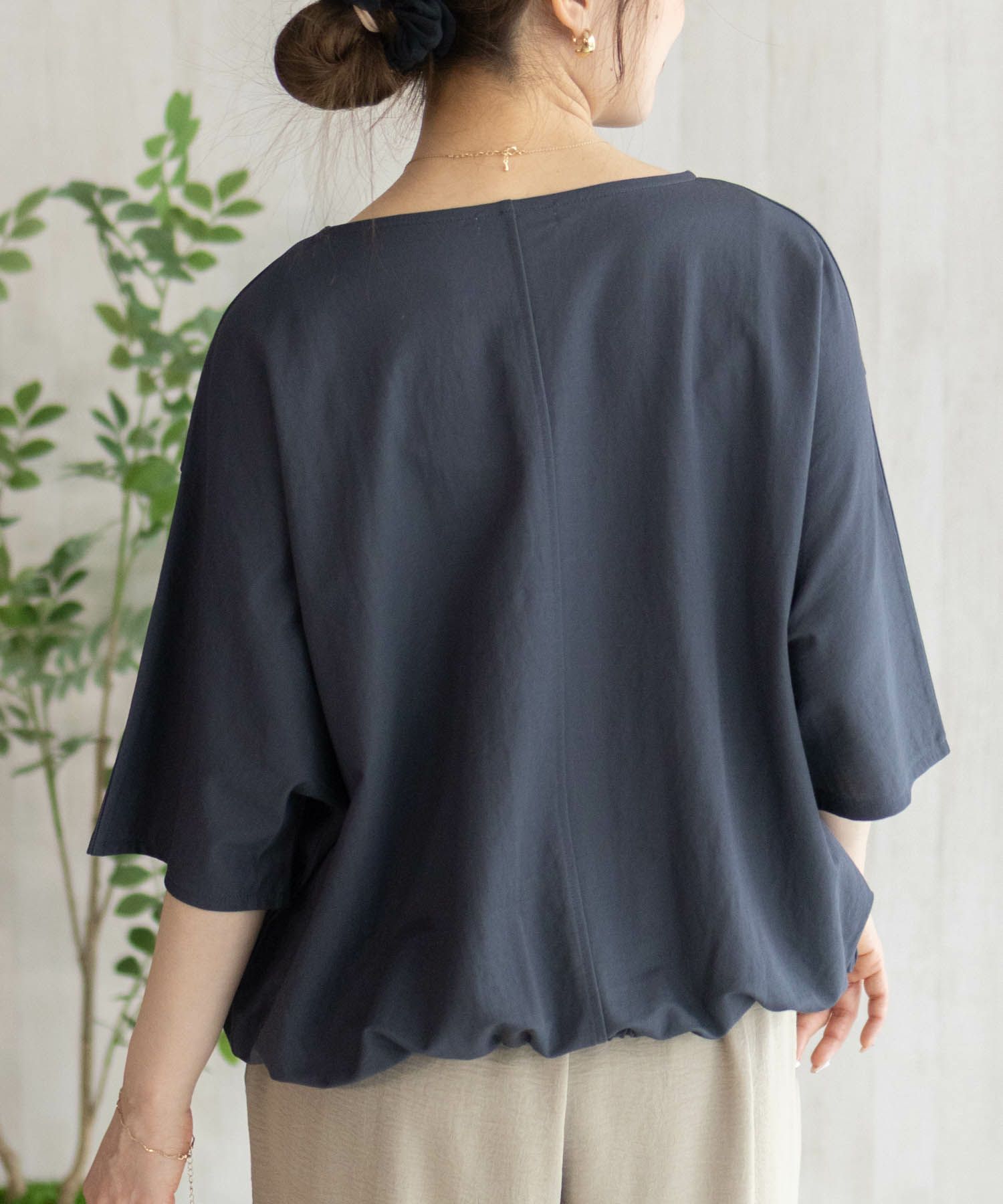 nAvy SARARI 裾スピンドルTシャツ レディース メール便 対応商品商品画像-9