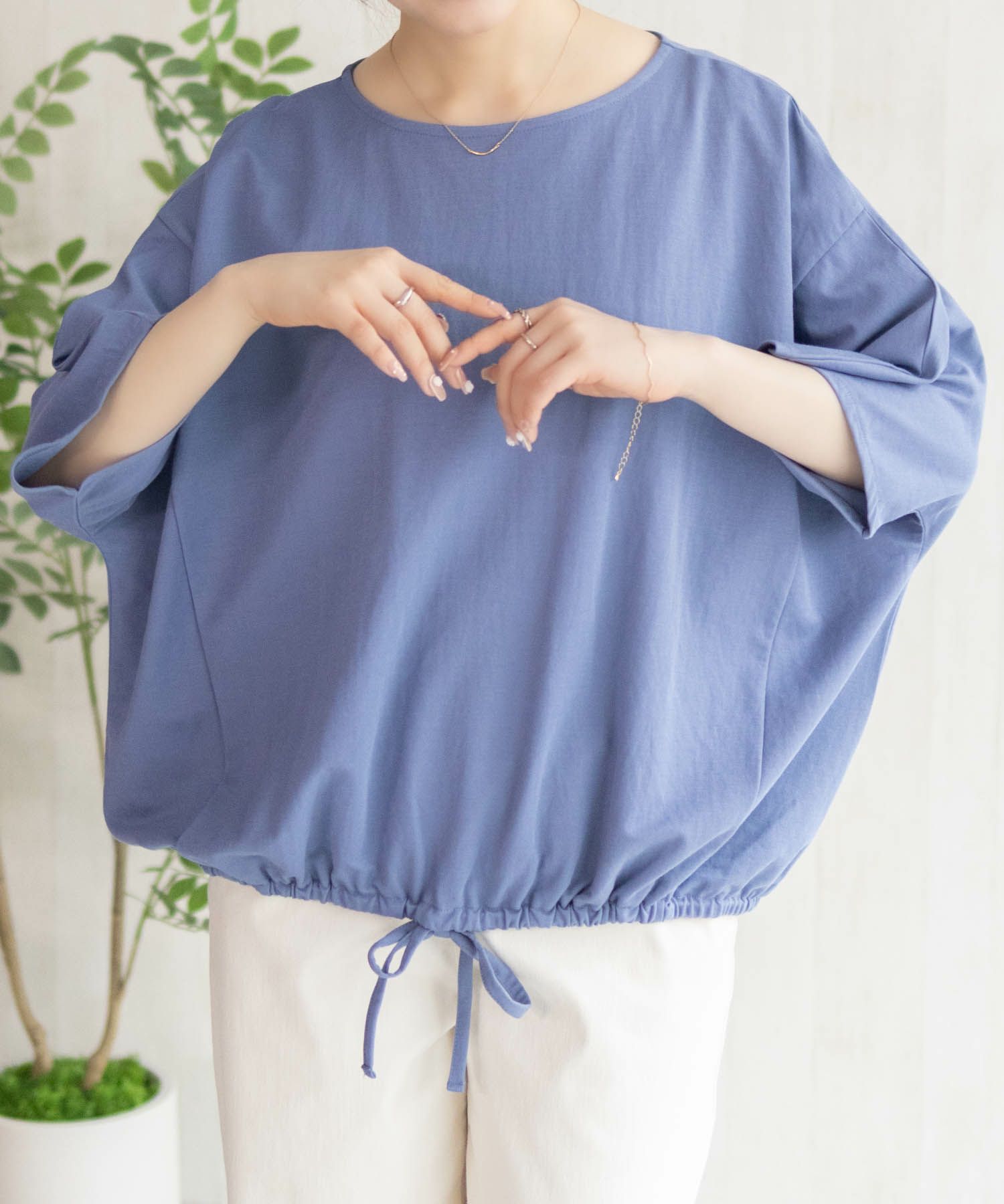 nAvy  SARARI 裾スピンドルTシャツ レディース メール便 対応商品商品画像-19