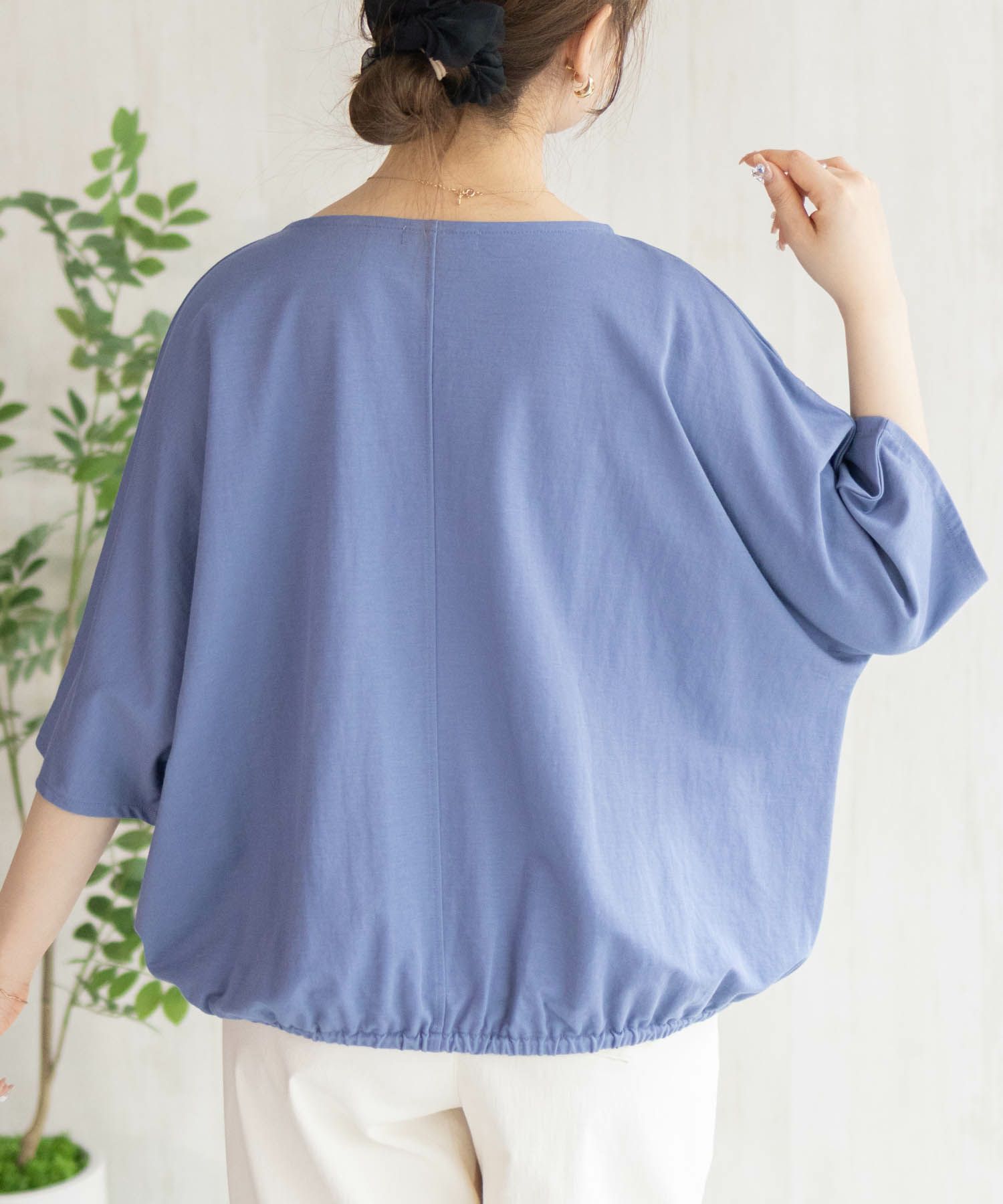 nAvy SARARI 裾スピンドルTシャツ レディース メール便 対応商品商品画像-20