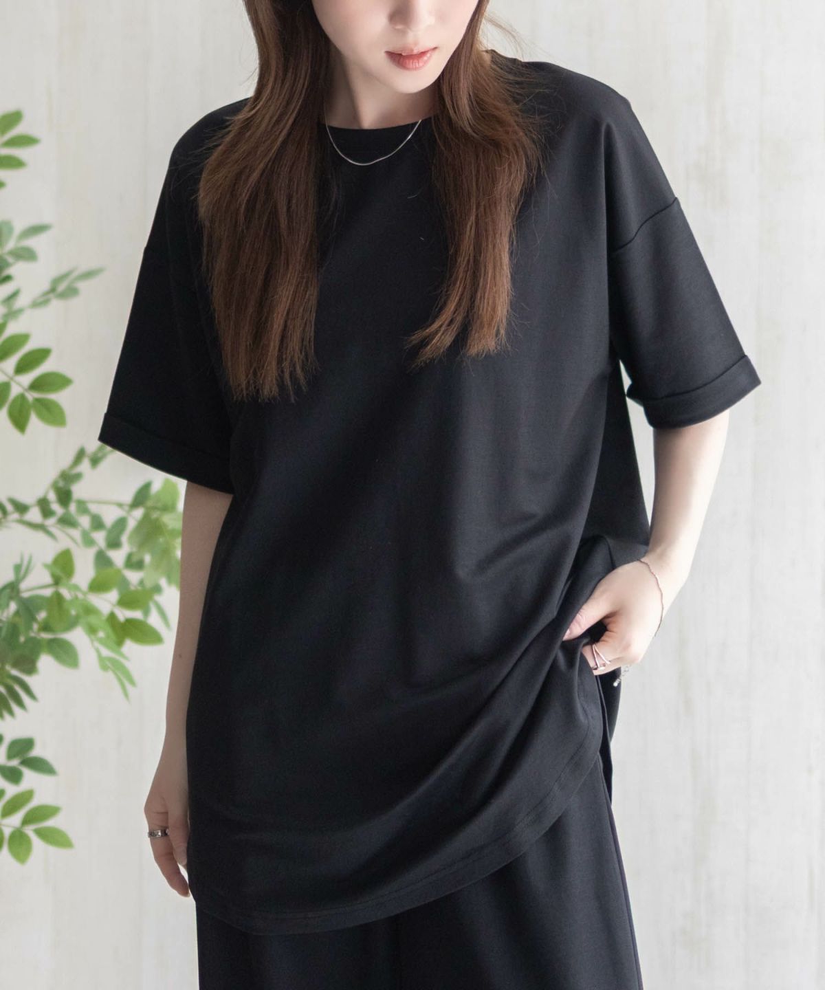 nAvy SARARI チュニック丈Tシャツ レディース ネコポス 対応商品