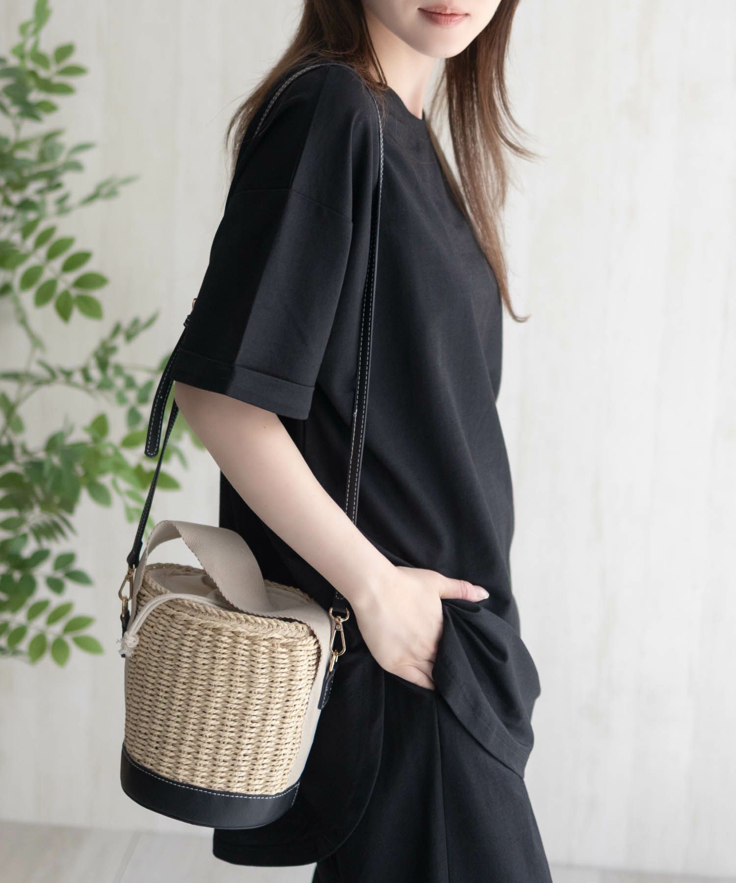 nAvy  SARARI チュニック丈Tシャツ レディース メール便 対応商品商品画像-6